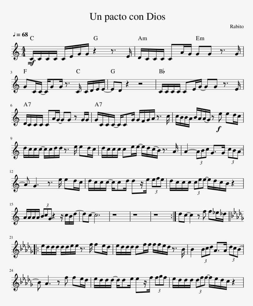 Julia Sheet Music Composed By The Beatles 1 Of 6 Pages - Sheet Music, transparent png #521320