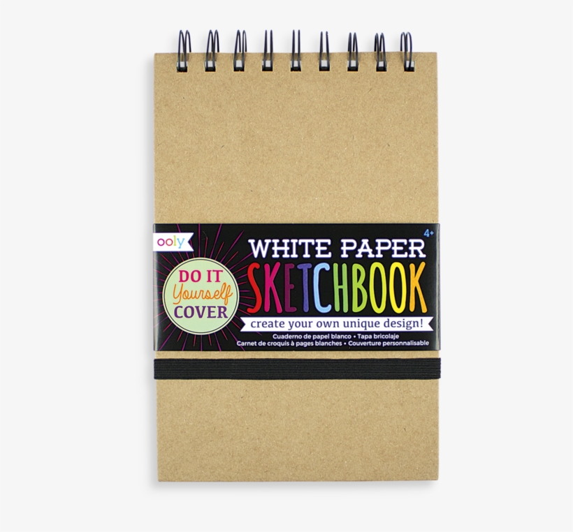 Diy Sketchbook- White Paper - Do It Yourself Cover White Pap, transparent png #521341
