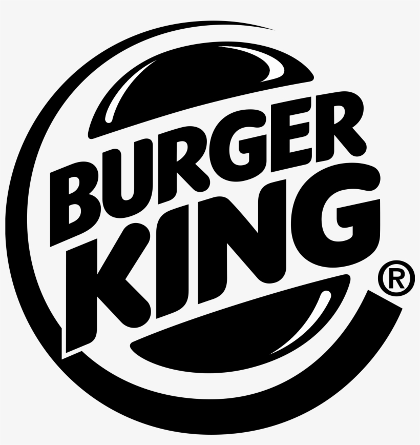 Burger King Logo Black And White - Burger King Sticker R1626 - 4 Inch, transparent png #522126