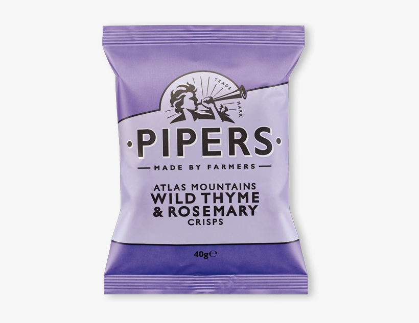 Atlas Mountains Wild Thyme & Rosemary - Pipers Crisps, transparent png #522201