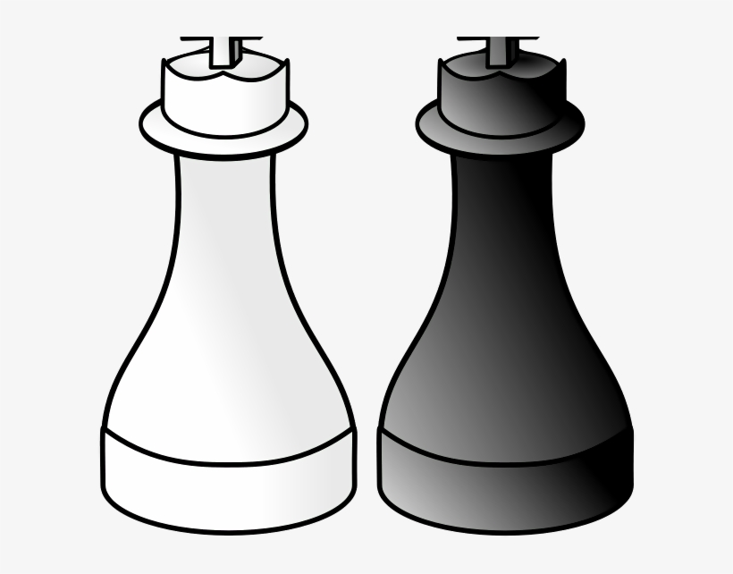 Black And White King D R - Reine Et Fou Au Echec, transparent png #522404