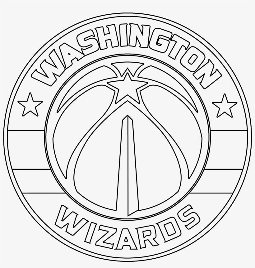 Washington Wizards Logo Coloring Page - Circle With Degrees Marked, transparent png #522492