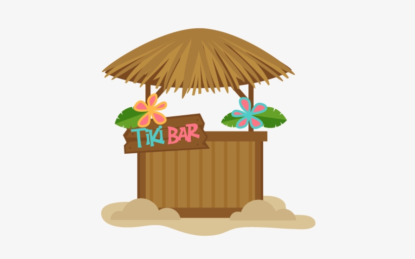 Bar Clipart Tiki Hut - Tiki Bar Clip Art, transparent png #522739