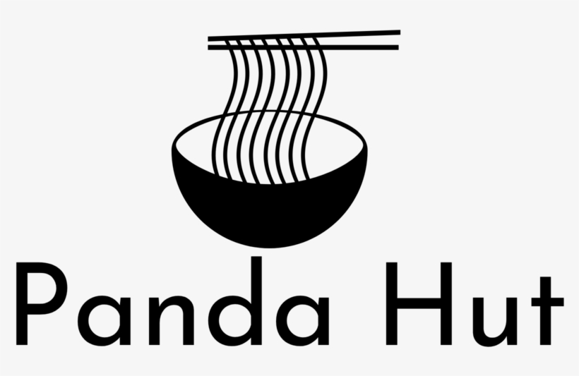 Panda Hut Logo Black - Portable Network Graphics, transparent png #522943