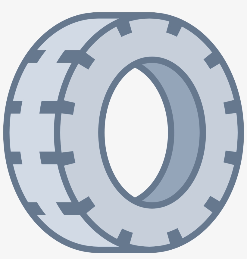 The Icon Is A Simplified Depiction Of A Car Tire - Tire, transparent png #523172
