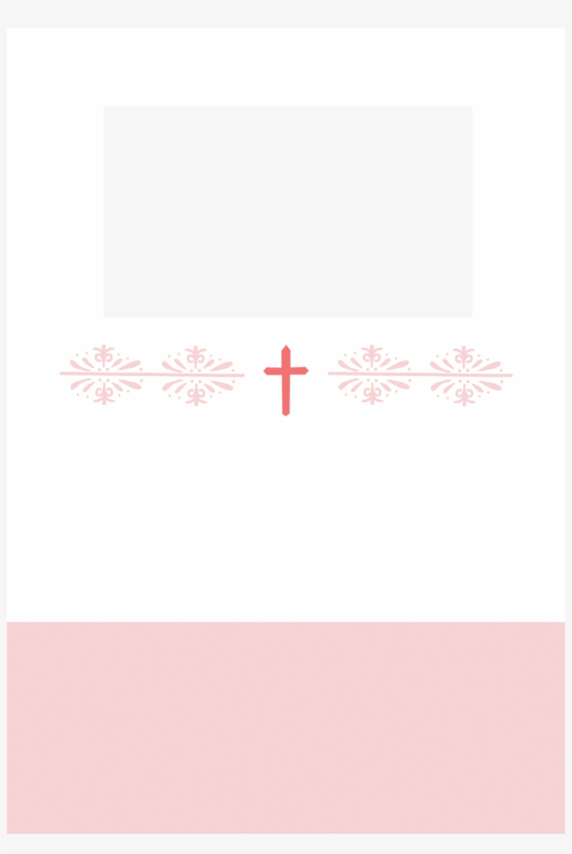 Pink Cross Girl - Baptism, transparent png #524048
