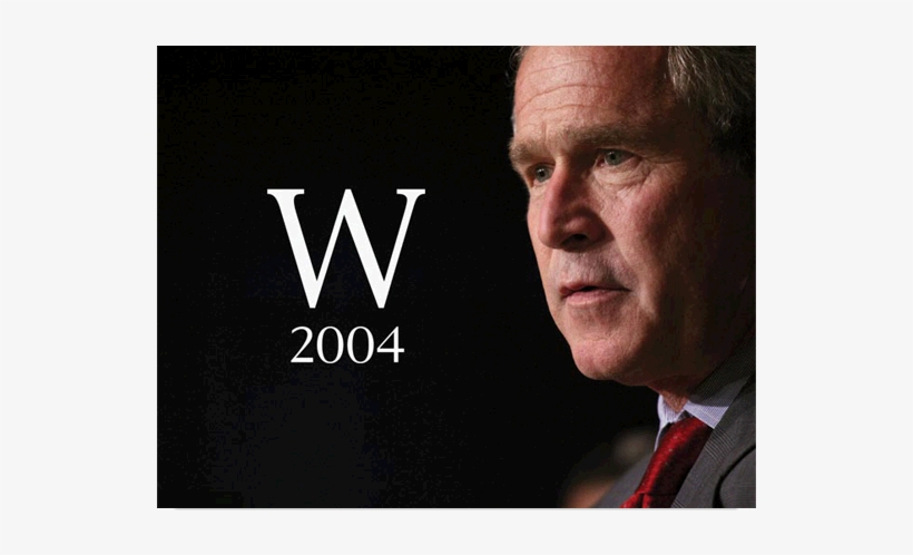 Hillary Clinton's Campaign Just Unveiled Its New Logo - Bush 2004 Campaign Poster, transparent png #524078