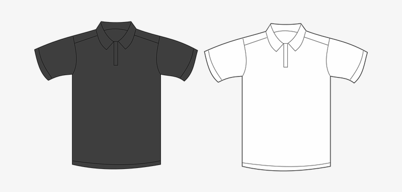 Shirt Jersey Polo T-shirt Tee Collar Gray - Playera Tipo Polo Vector ...