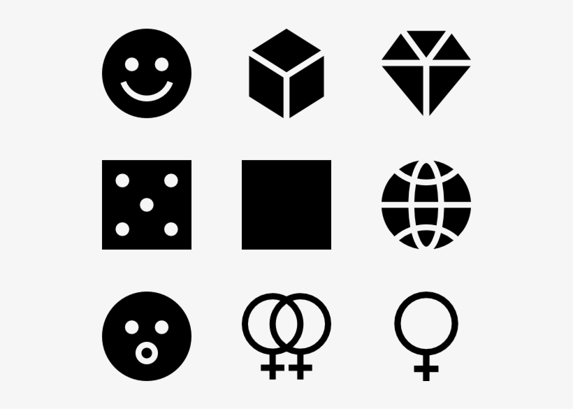 Solid Shapes - Geometric Icons, transparent png #524444