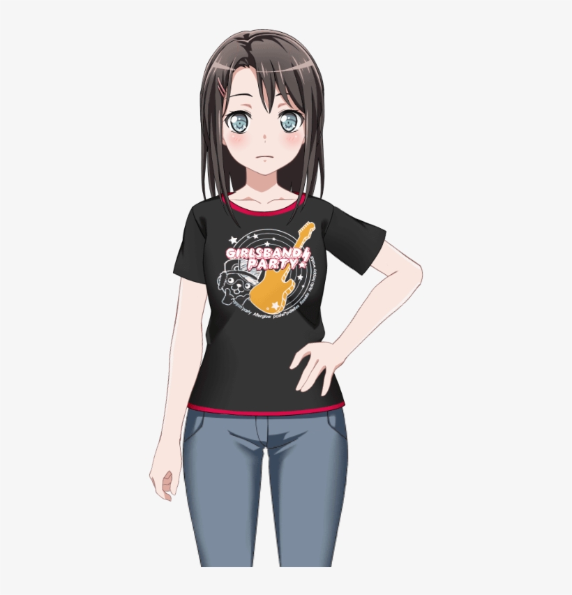Girls Band Party Shirt Live2d Model - Live2d, transparent png #524586
