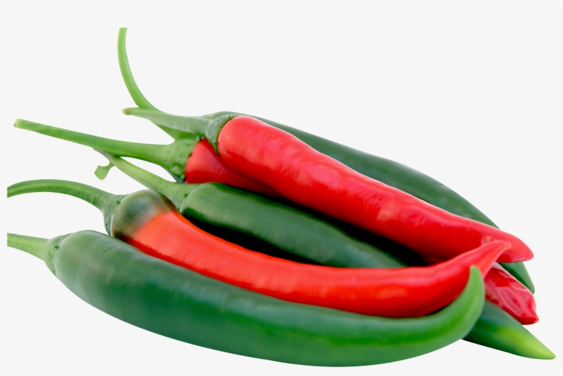 Red And Green Chilli Peppers Png Image - Green And Red Chilli, transparent png #524616