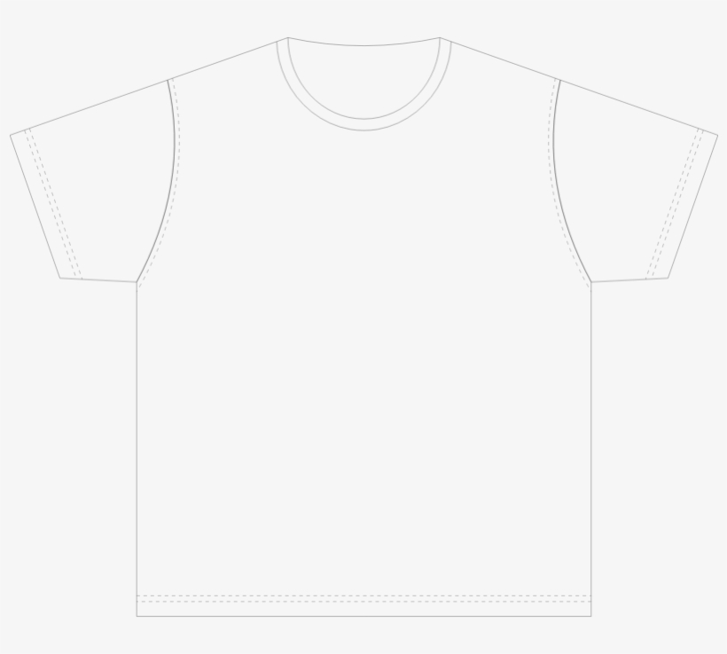 Xl Size Blank T Shirt Template - Color, transparent png #524656