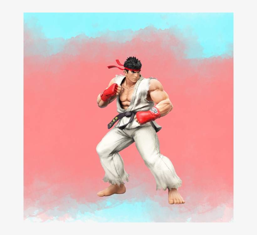 How To Convert Images To Vector In Illustrator - Super Smash Bros. For Nintendo 3ds - Ryu, transparent png #524889
