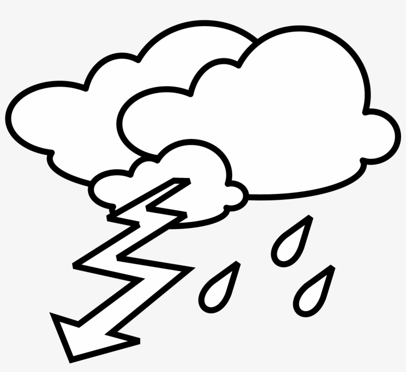 This Free Icons Png Design Of Stormy Outline, transparent png #524917