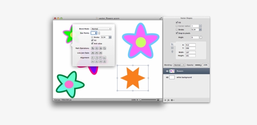 Vectorflowers8 - Acorn - Star Clip Art, transparent png #525001