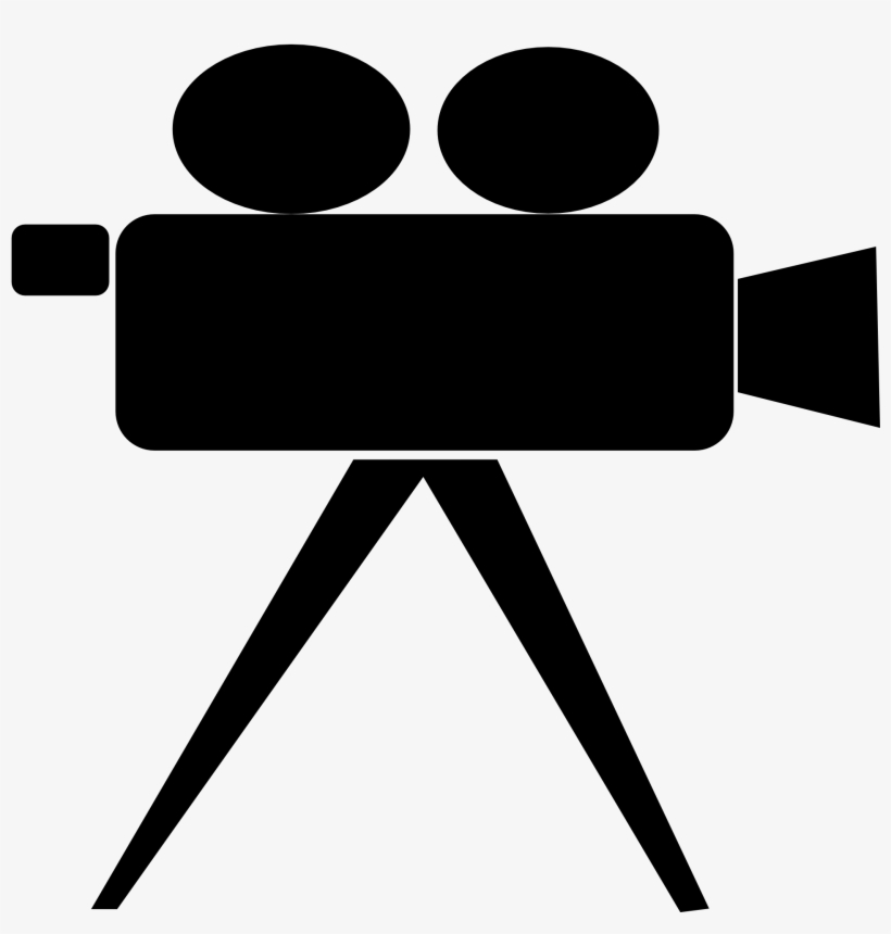 Movie Camera Clipart Black And White, transparent png #525276