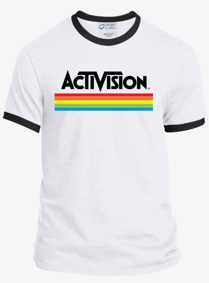 Activision Retro Logo Video Game Atari 2600 Ringer - Design For Accounting T Shirt, transparent png #526126