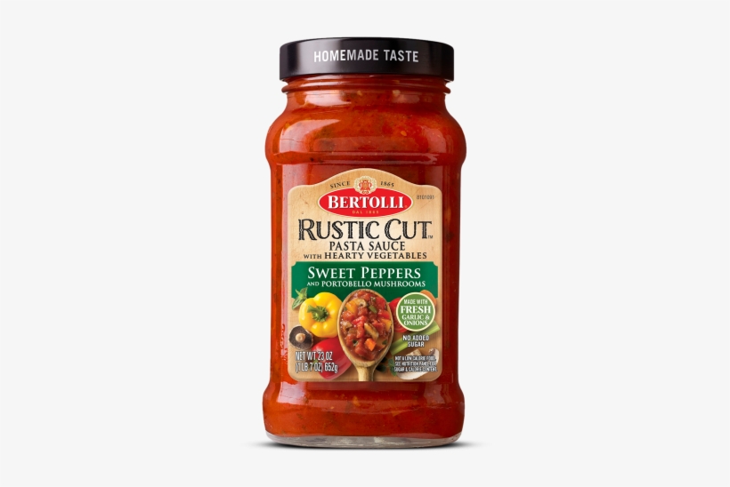 Bertolli® Rustic Cut™ Sweet Peppers And Portobello - Bertolli Rustic Cut Marinara, transparent png #526312