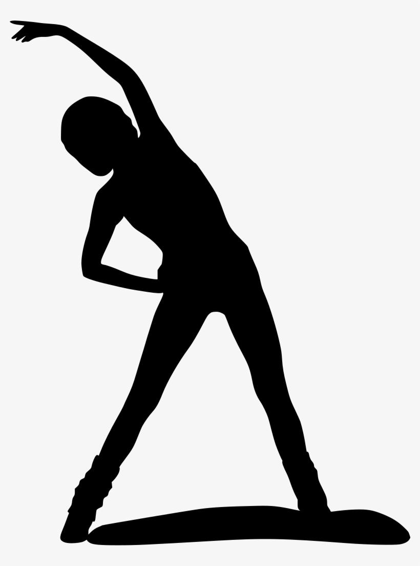 Download Png - Gym Fitness Yoga Vinyl Wall Art Decal Sticker, Black,, transparent png #526338