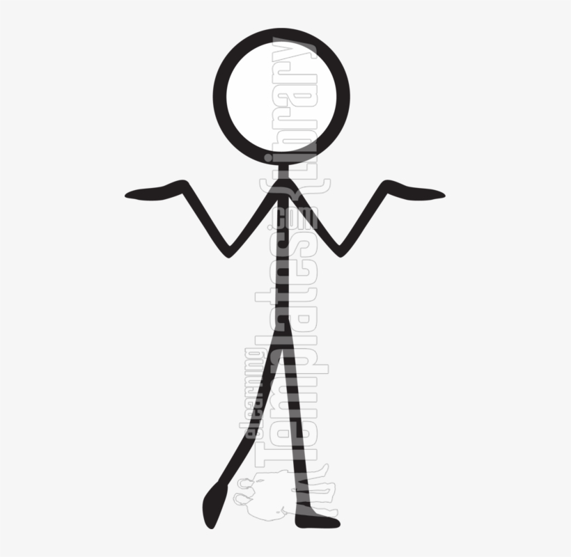 Stick Figures Svg Black And White Library - Transparent Image Of A Stick Figure, transparent png #526671