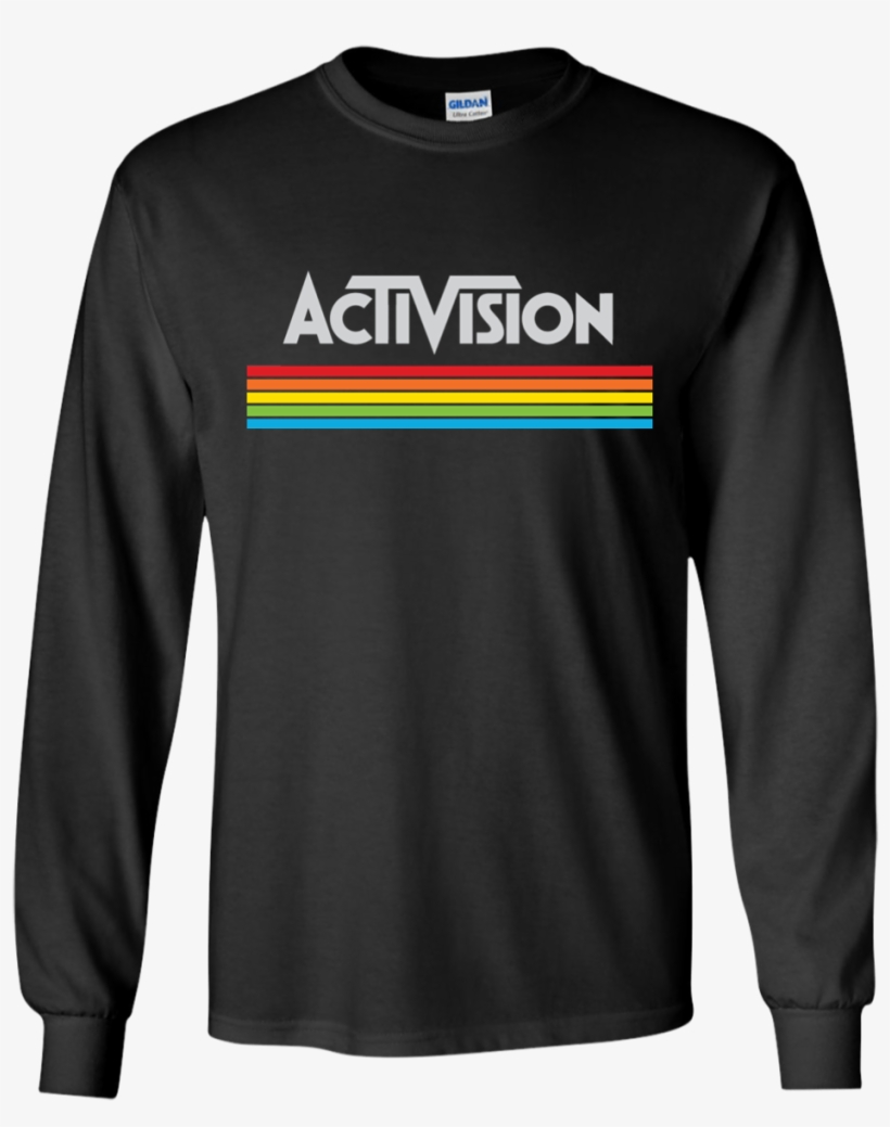 Activision Retro Logo G240 Gildan Ls Ultra Cotton - Supernatural T Shirt, transparent png #526673