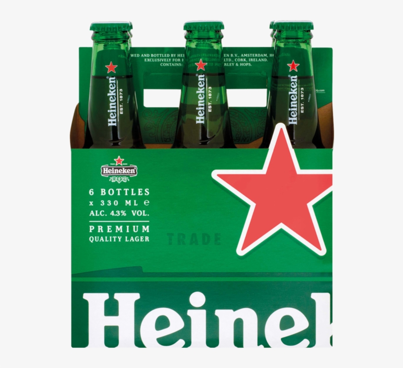 Heineken Bottlepack 6x330ml - Heineken Beer 6 Pack, transparent png #526697