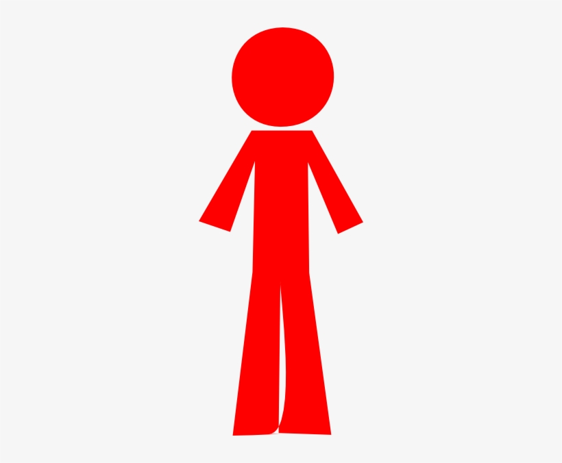 Person Stick Red Clip Art At Clker - Red Stickman Transparent, transparent png #526887
