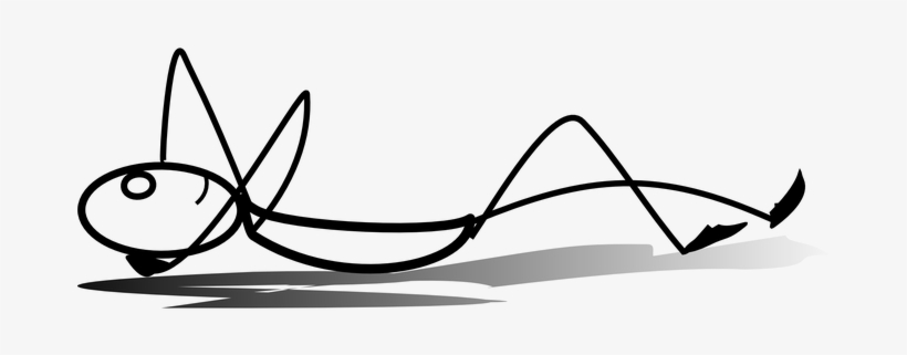 Relax Sleeping Resting Stickman Stick Figu - Sleeping Stick Figure, transparent png #526938