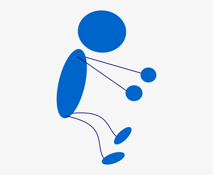 Original Png Clip Art File Sitting Blue Stick Man Svg, transparent png #527056
