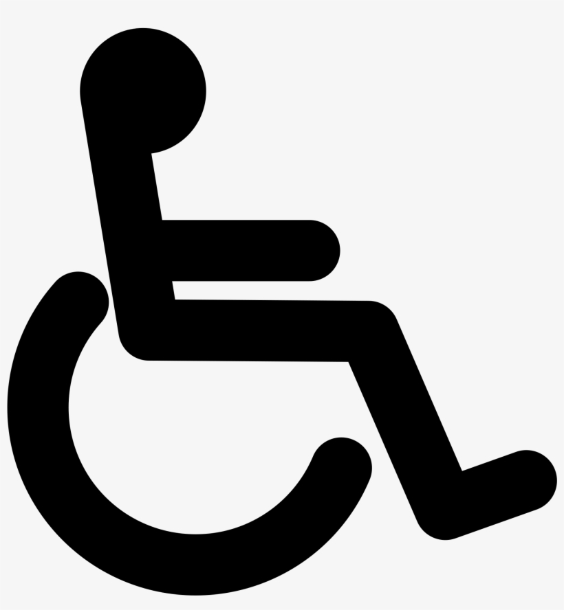 Man Clipart Wheelchair - Disabled Sign, transparent png #527098