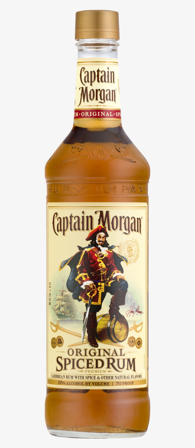 Captain Morgan Bottle Png - Captain Morgan Spiced Gold, transparent png #527193