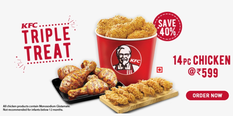 Kfc Triple Treat Offer, transparent png #527549