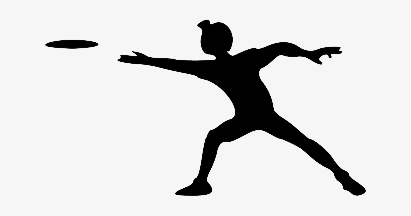 Stick, Man, Silhouette, Figure, Golf, Person, Cartoon - Frisbee Clip Art, transparent png #527581