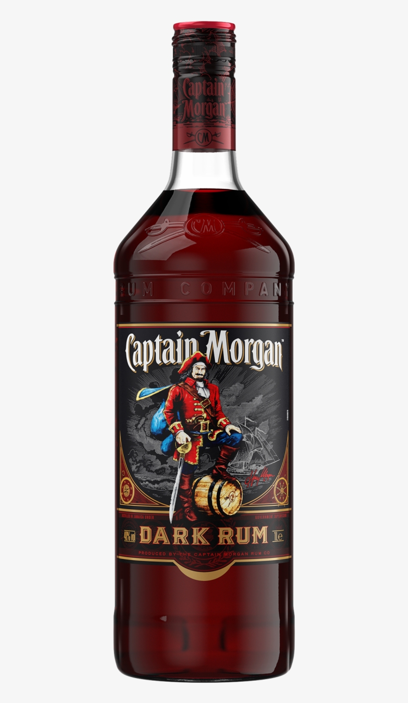 Captain Morgan Dark Rum, transparent png #527928