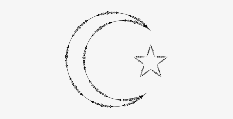 Vintage Victorian Decorative Ornamental Ab - Moon And Stars .png, transparent png #528095