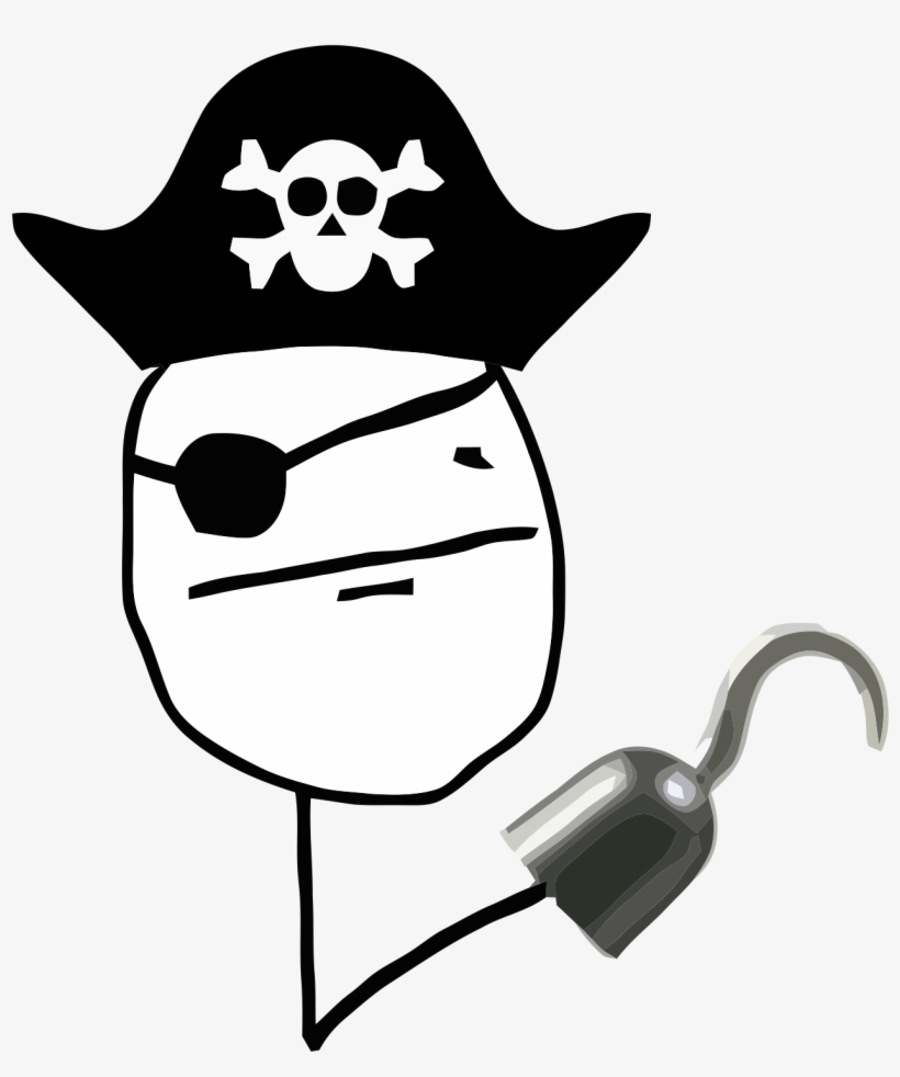 Pokerfacepirate - Pirate Poker Face, transparent png #528472