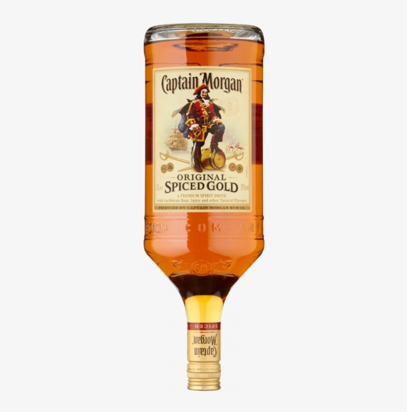 Captain Morgan Spiced - Captain Morgan Spiced Rum 1.5 Litre, transparent png #528527