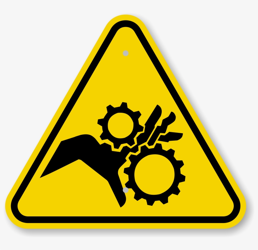 Iso Safety Signs - Moving Parts Warning Sign, transparent png #528723