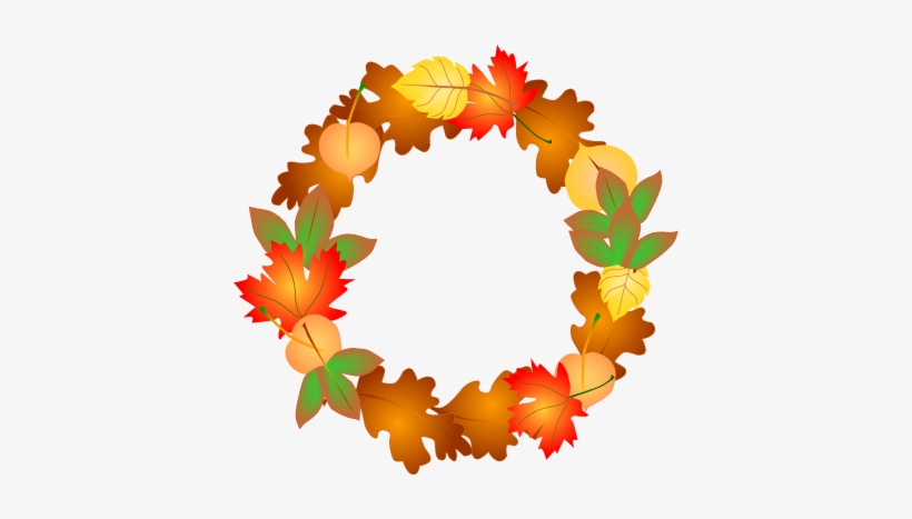 Fall And Autumn Clipart Seasonal - Fall Wreath Clip Art, transparent png #528770