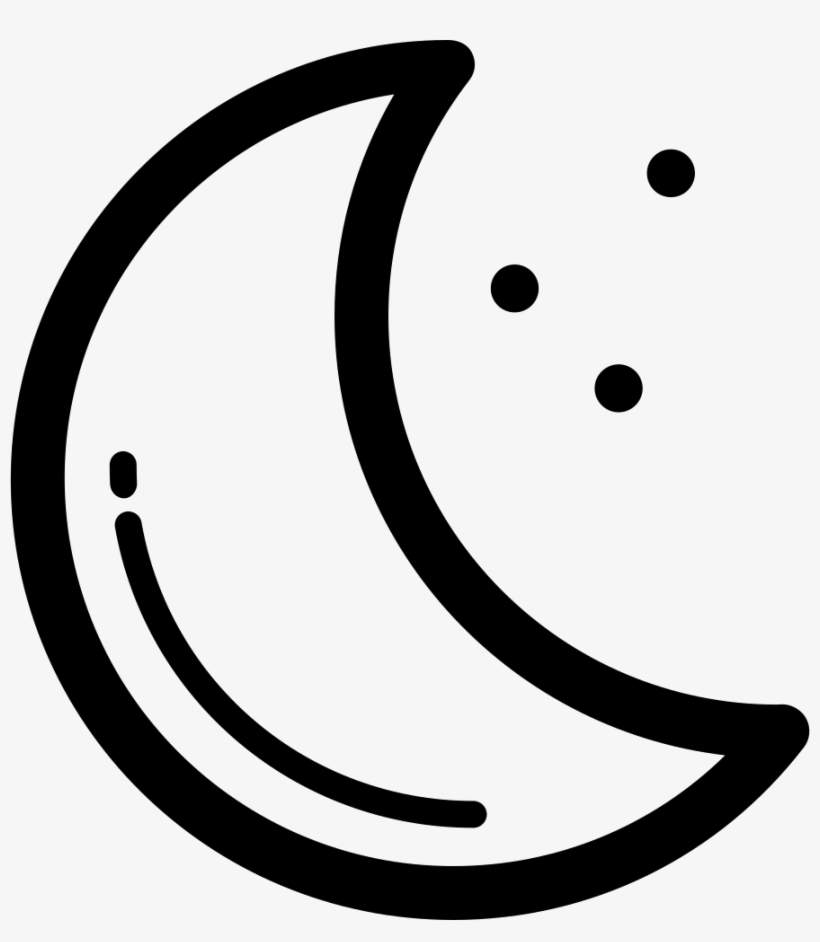 Crescent Moon Outline - Lua Icon Png, transparent png #528859