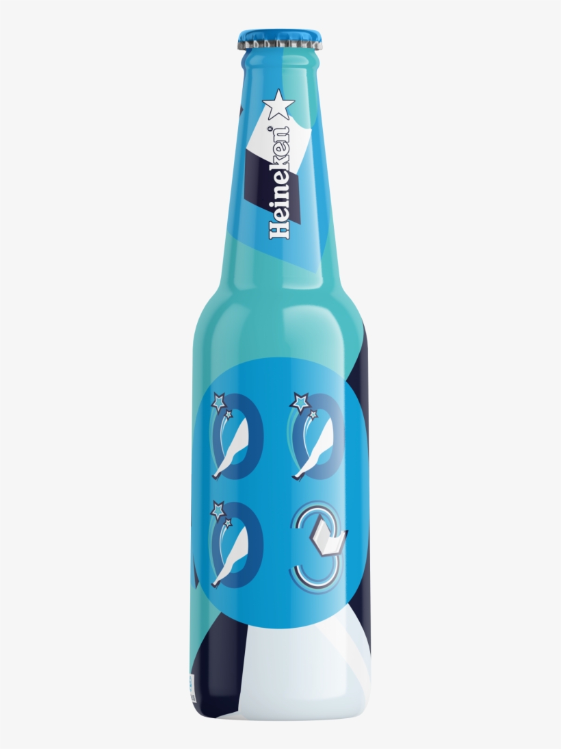 Hp Heineken Bottle Back 3 - Beer Bottle, transparent png #528898