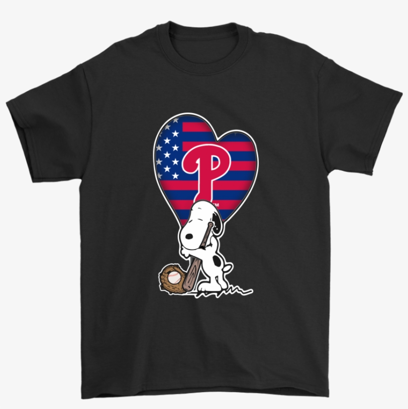 Philadelphia Phillies Snoopy Baseball Sports Shirts - Shirt, transparent png #529195