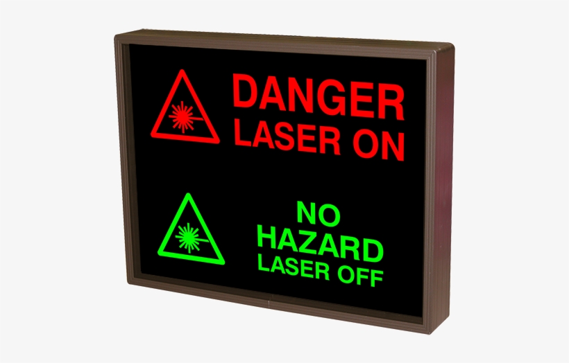 Danger Laser On W/symbol - Laser On Sign, transparent png #529302