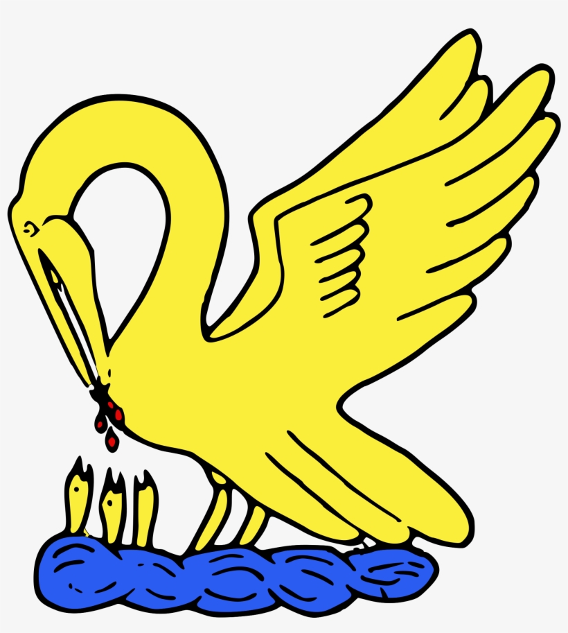 Open - Pelican Png Heraldic, transparent png #529518