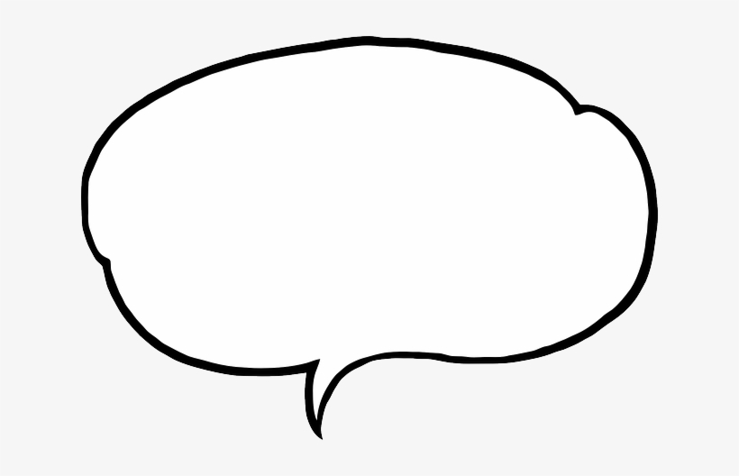 Bubble Speech Comment Speech Bubble Talk D - Speech Bubble White Outline Png, transparent png #529664