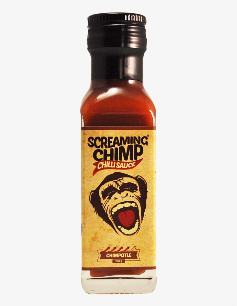 Chimpotle Screaming Chimp Chilli Sauce - Screaming Chimp Sauce, transparent png #529990