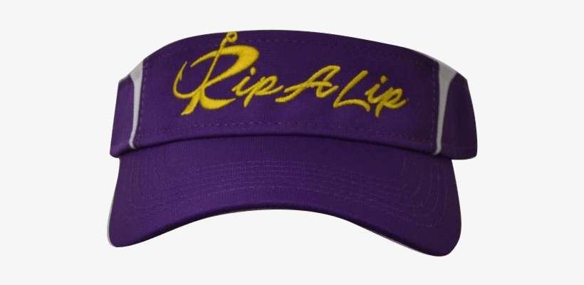 Purple & Gold Performance Rip A Lip Visor - Purple, transparent png #5200753