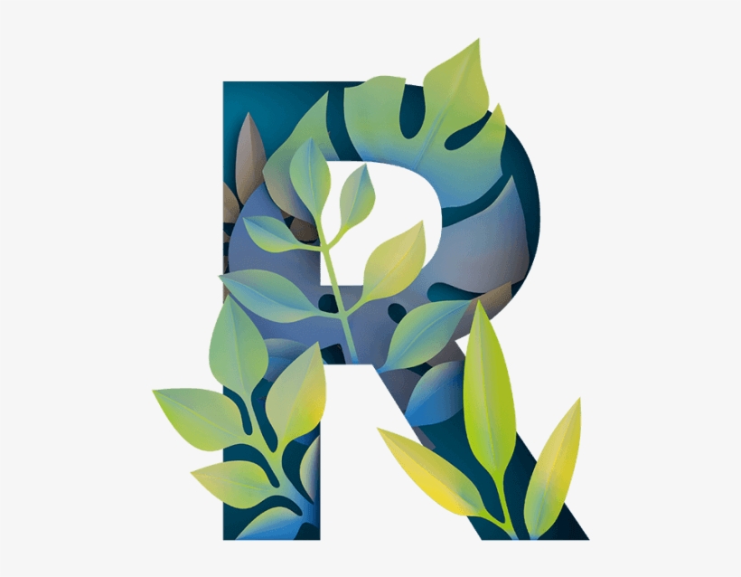 Green Organic Paper Jungle Font - Paper, transparent png #5201956