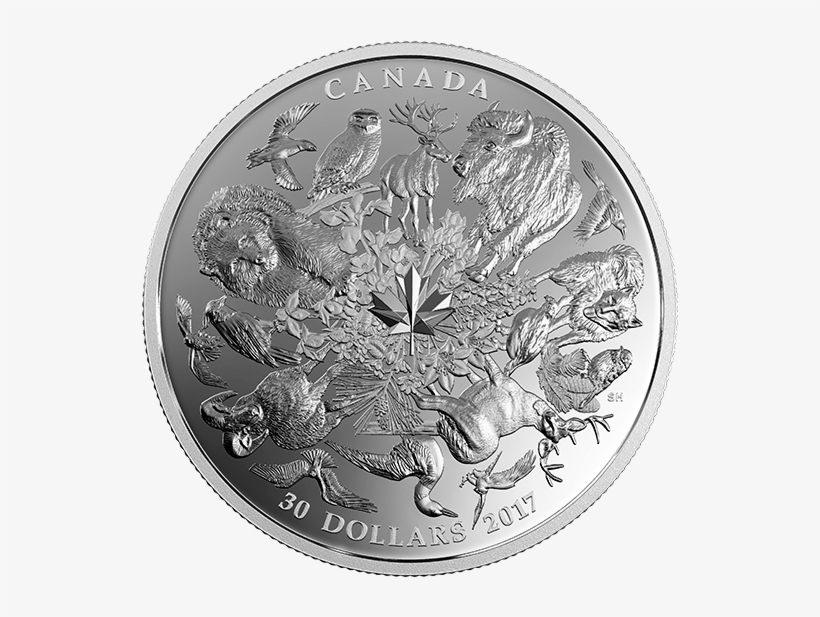 Pure Silver Coin - 2 Oz Pure Silver Coin Flora And Fauna Of Canada, transparent png #5202685
