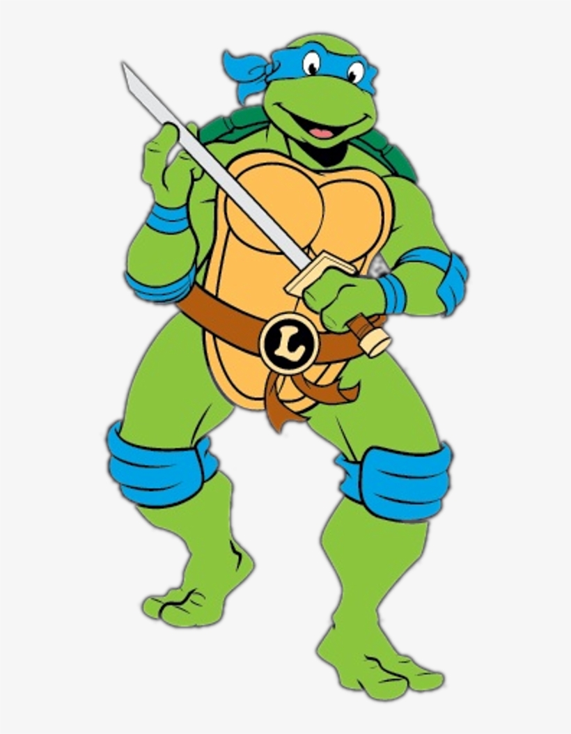 Go To Image Leonardo Ninja Turtle 80s Free Transparent PNG Download